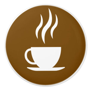 Kaffe - dörrskåp Drag av skåp Knopp