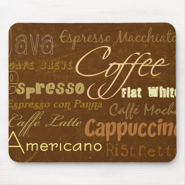 Kaffe dricker Mousepad Musmatta (Framsidan)