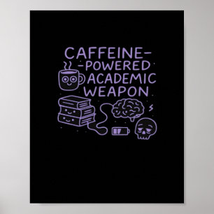 Kaffe-Driven Akademisk Vapen Klassiker Poster