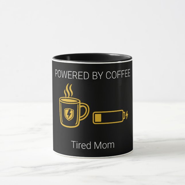 Kaffe-driven Trötta Föräldrar Rolig Mugg (Center)
