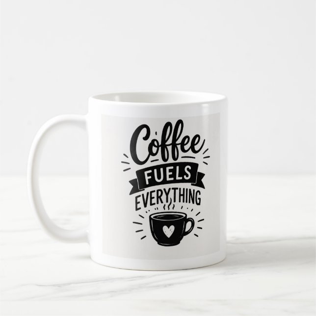 Kaffe driver allt mugg (Vänster)
