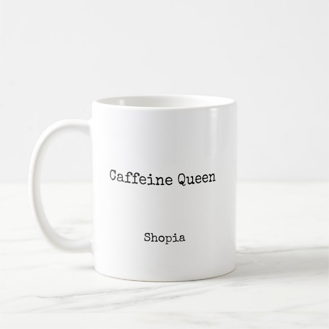 Kaffe Drottning Personlig Kaffemugg (Vänster)