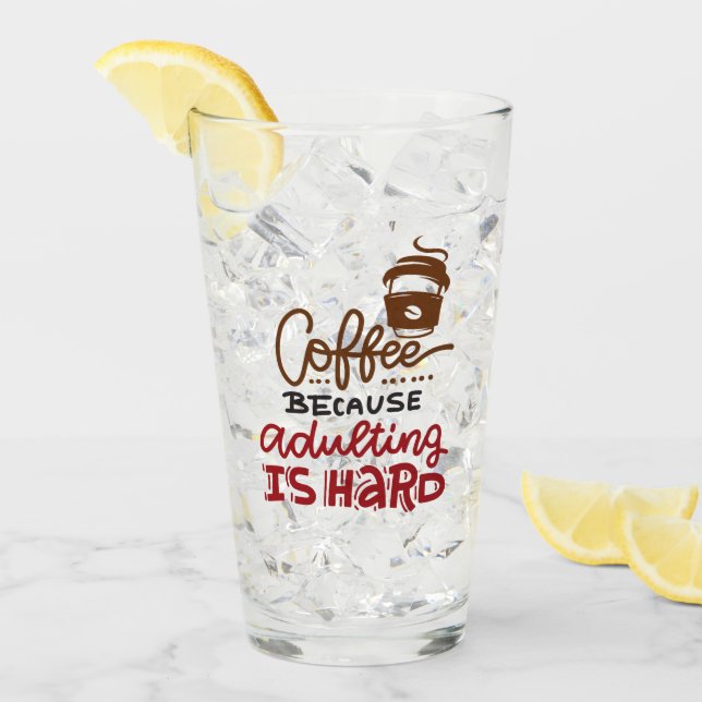 Kaffe eftersom det är svårt att äta kaffe glaskopp (Framsida Ice)