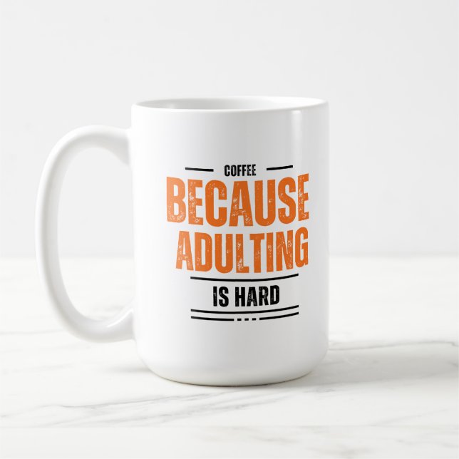 Kaffe eftersom det är svårt att äta kaffemugg (Vänster)