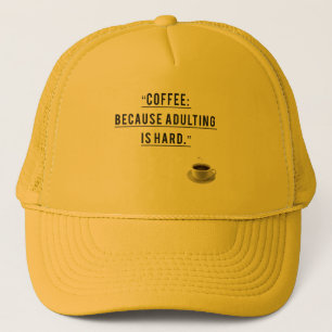 Kaffe eftersom det är svårt att äta upp kaffe - lä keps