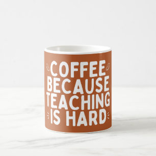 Kaffe eftersom undervisningen är en svår dag för v kaffemugg