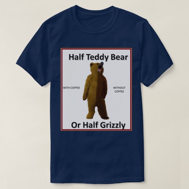 KAFFE ELLER GRIZIST BÄRA 2 T SHIRT (Design framsida)