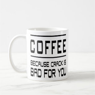 Kaffe- eller mataffe eftersom sprickor är dåliga kaffemugg