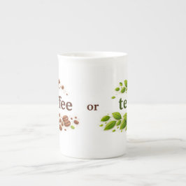 Kaffe eller te Vit benporcelain mugg Benporslin Mugg