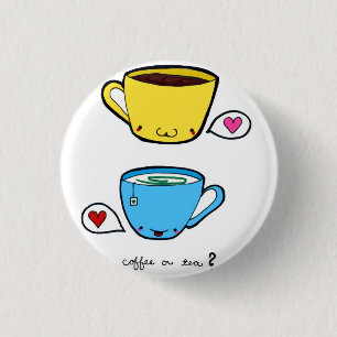 Kaffe eller Tea knäppas Knapp