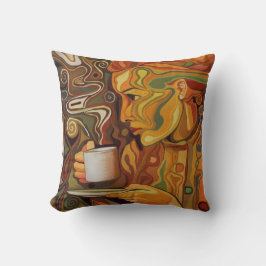 Kaffe eller Tea Pillow Kudde