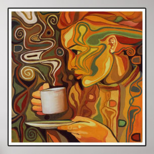 Kaffe eller tea-Poster Poster