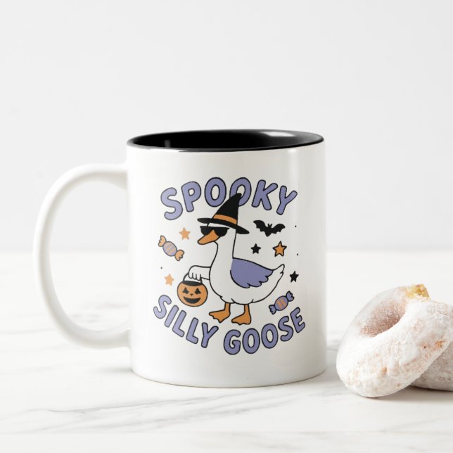 Kaffe- eller tekopp (mugg) Halloween  Två-Tonad Mugg (Med munk)