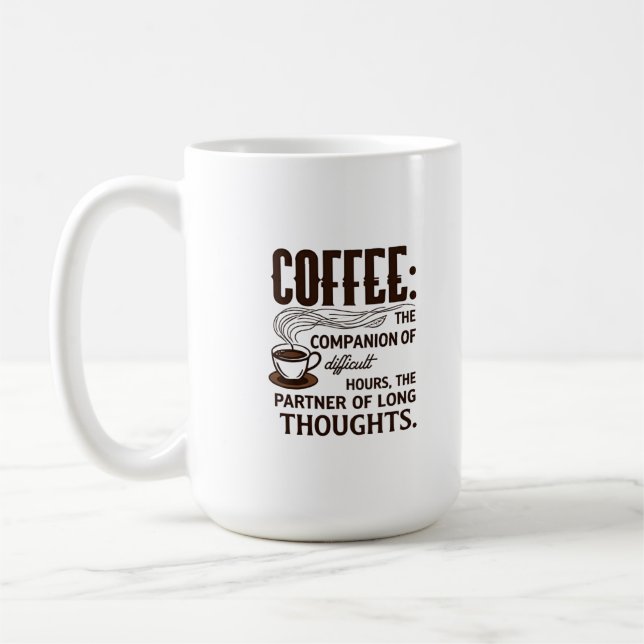 "Kaffe: En assistent" Kaffemugg (Vänster)