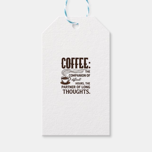 "Kaffe: En assistent" Presentetikett (Framsidan)