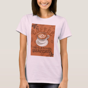 Kaffe Energidryck i Old school T Shirt