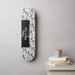 Kaffe Enkel Elegant Modern Fars dag Mini Skateboard Bräda 18,5 Cm