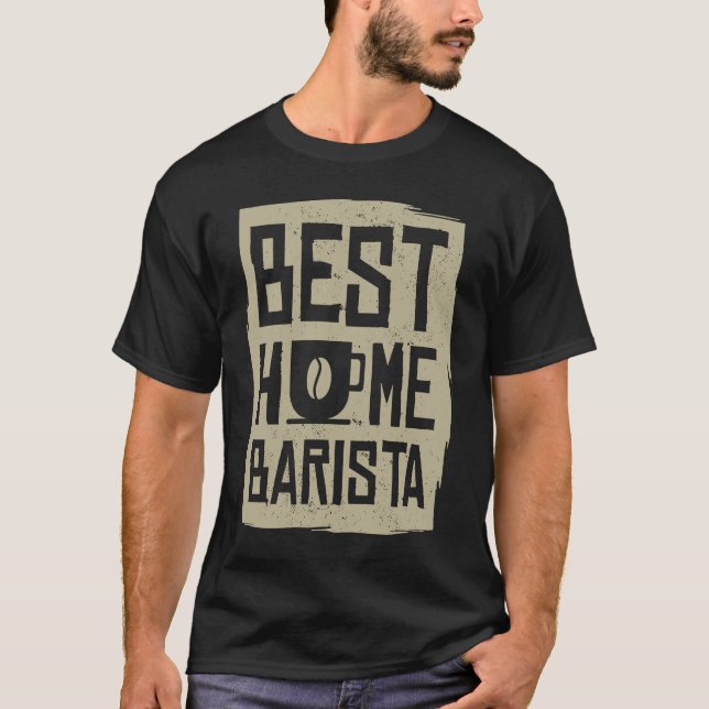 Kaffe Espresso Barista Cappuccino latte 2 T Shirt (Framsida)