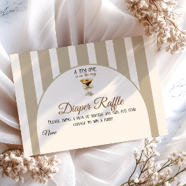 Kaffe Espresso Martini Bow Baby Shower Diwer Tilläggskort