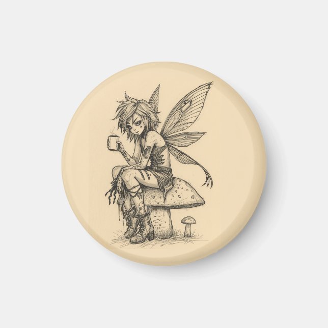 Kaffé Fairy Magnet (Framsidan)