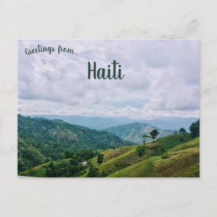 Kaffe Fält i Jacmel Bay Haiti Vykort