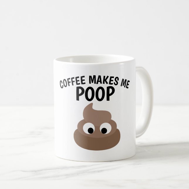 KAFFE FÅR MIG ATT SKITA Roliga Kaffemuggar (Framsida höger)