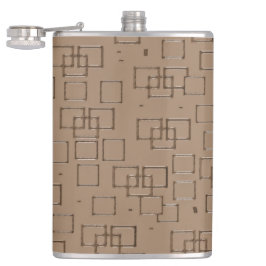 Kaffe Färgad Squares Mönster Fickplunta