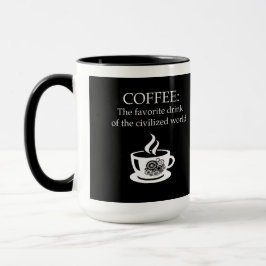 Kaffe: favoritdryck mugg