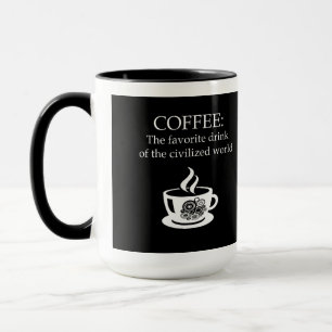 Kaffe: favoritdryck mugg