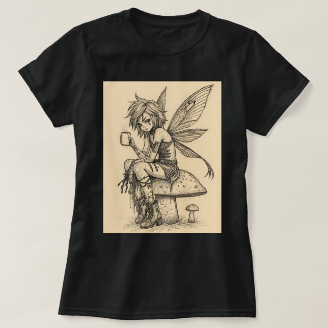 Kaffé Fee T Shirt (Design framsida)