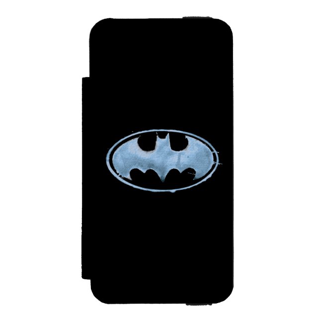 Kaffe Fladdermus-symbol - blå Incipio iPhone Wallet Skal (Folio Framsidan)