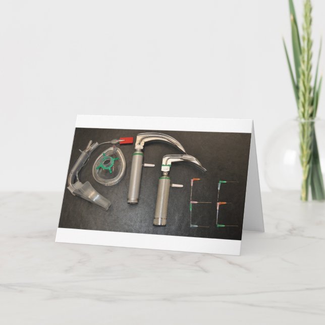 KAFFE FÖR ANESTETISTER KORT (Framsida)