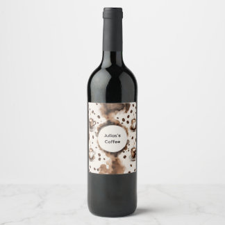 Kaffe för anpassad Roligt: Vin-etikett Vinflaska Etikett