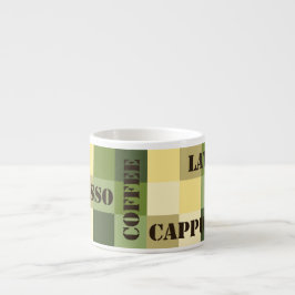 Kaffe för Aquariusvintageschackbräde Espressomugg