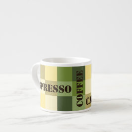 Kaffe för Aquariusvintageschackbräde Espressomugg