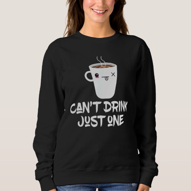 Kaffe för att dricka mat t shirt (Framsida)