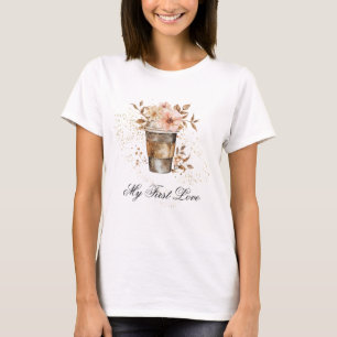 *~* Kaffe för att gå till min första kärlek Pastel T Shirt