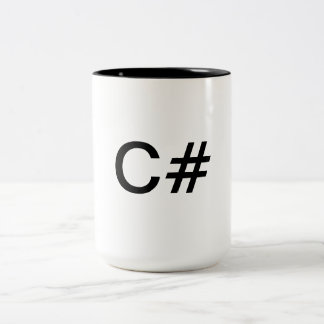 Kaffe för C# .NET softwareprogrammerare/Teamugg Två-Tonad Mugg