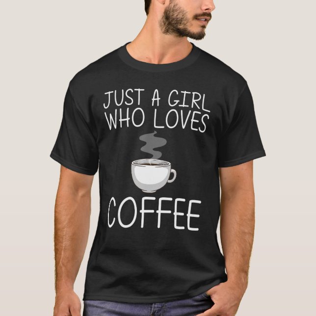 Kaffe för coola av Kopp--kaffe av flickor T Shirt (Framsida)