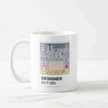 Kaffe för designerfärgruta Mugg