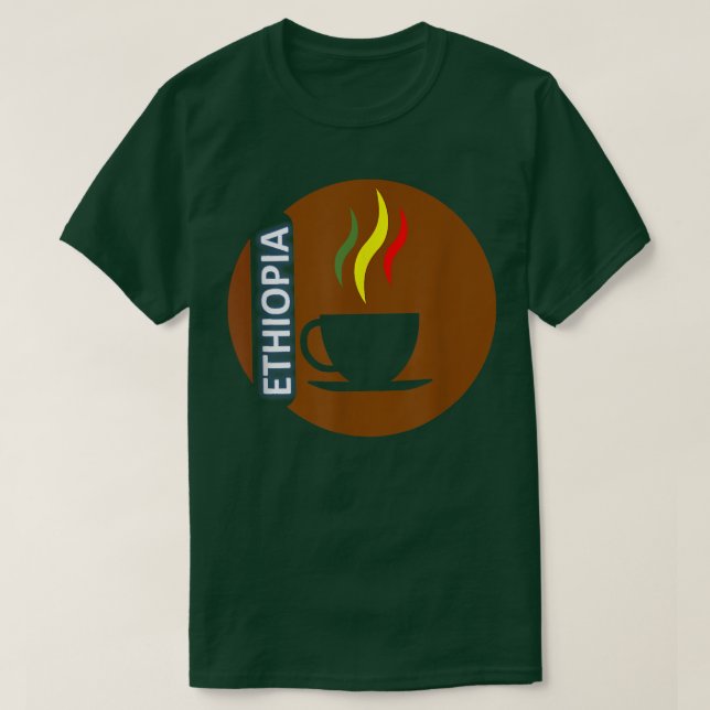 Kaffe för etiopisk klädsel t shirt (Design framsida)