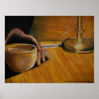 Kaffe för ett poster