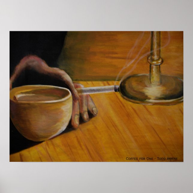 Kaffe för ett poster (Framsidan)