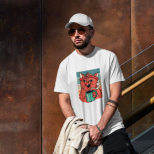 Kaffe för förtäring av katter t shirt