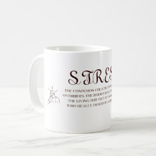 Kaffe för humor för rolig spänningsdefinitionmu kaffemugg