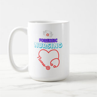 Kaffe för kriminalteknisk sjuksköterska kaffemugg