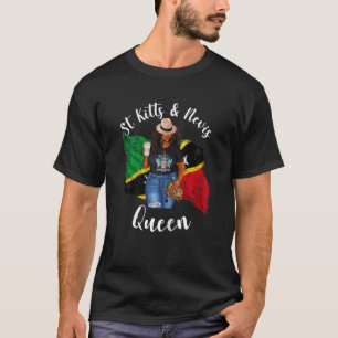 Kaffe för kvinnor som afro St Kitts och Nevis Quee T Shirt