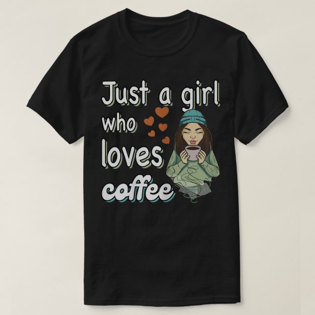 Kaffe för kvinnor T-Shirt (Design framsida)