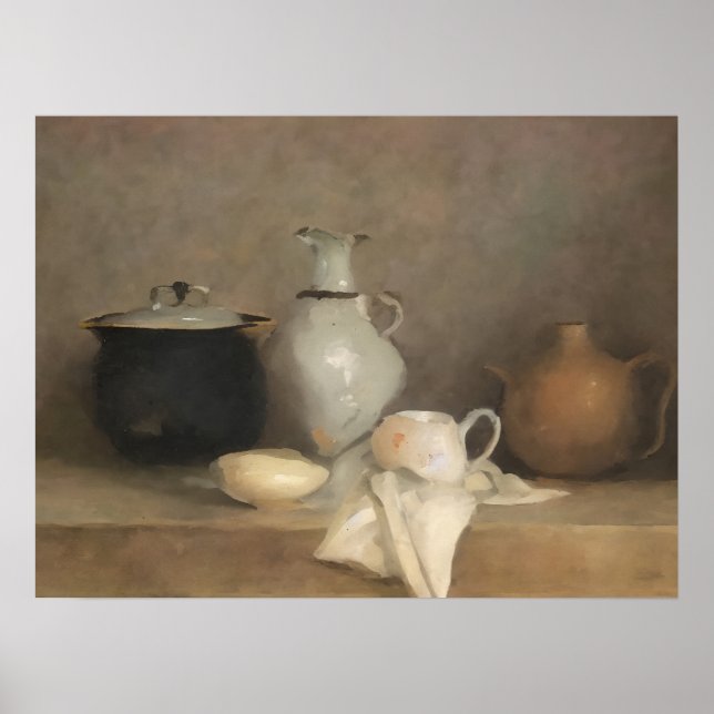 Kaffe för lantbruk - livsmålning poster (Framsidan)