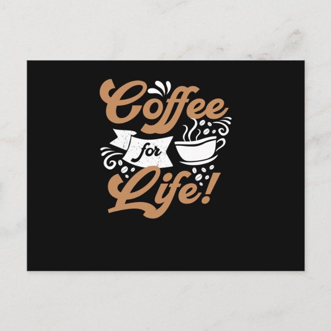Kaffe för livförsäkring | Kaffeschemi Vykort (Framsida)